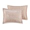 Edge Collections - 26" x 20" - Pink - Mira Full Queen Sherpa Velvet Comforter Set - 1 Set